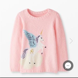 Hanna Andersson unicorn fuzzy sweater